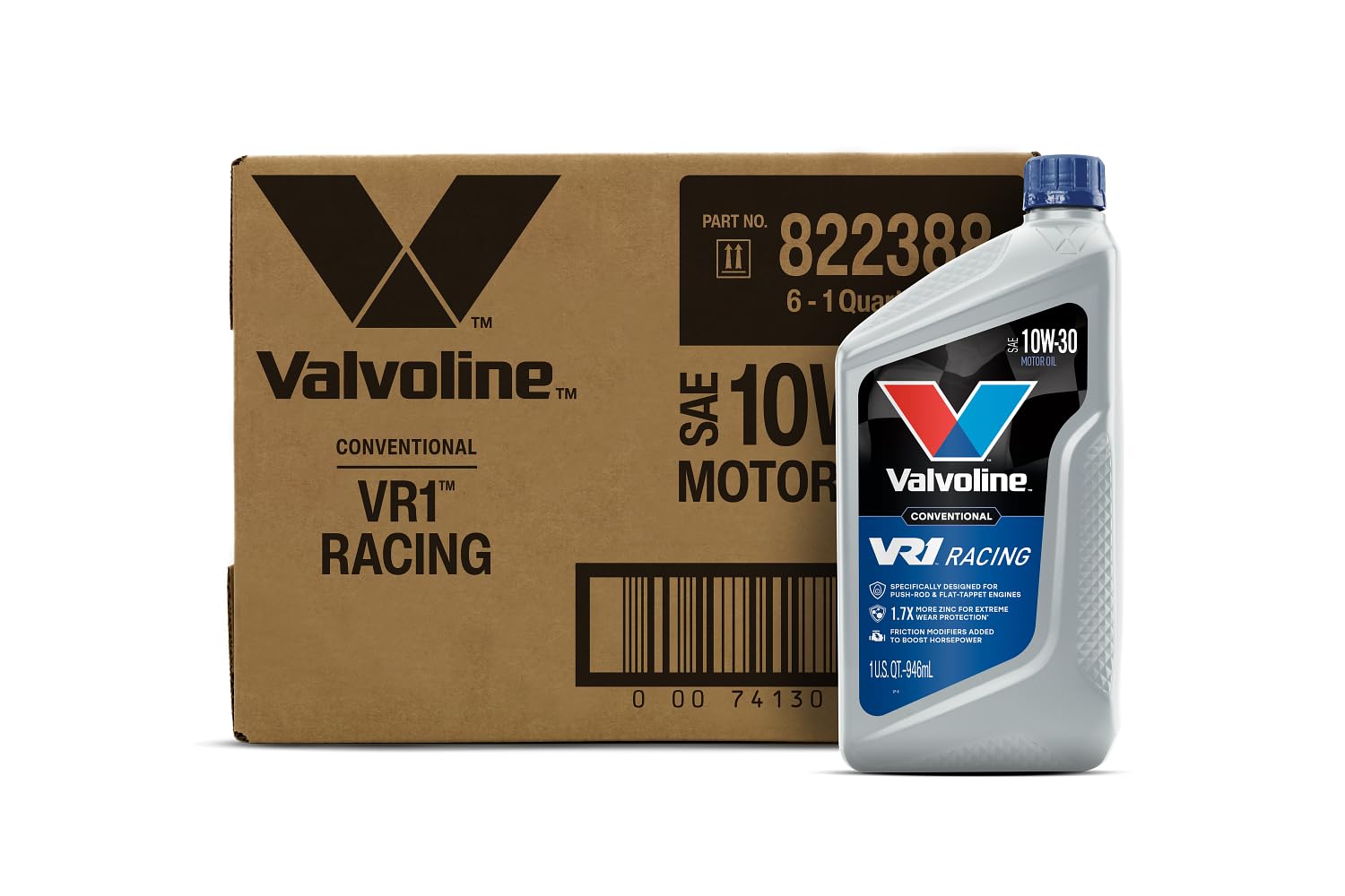 Valvoline VR1 Racing Oil 10W30, 946ml (case of 6)