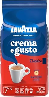Lavazza, Crema e Gusto Classico, Coffee in Natural Bean, 1 kg | Spice Notes, Arabica and Robust, Intensity 7/10, Dark Roast, for Espresso Machine