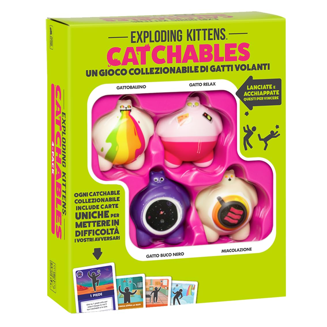 Asmodee - Catchables, A card game from the creators of Exploding Kittens, 8+ Yea