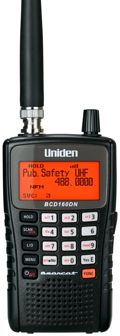 Uniden Bearcat BCD160DN Handheld Digital Scanner, Exclusive Features, Band Scope