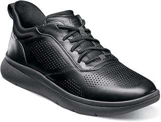 Florsheim Men's Fleet Perf Toe Black Smooth/Wide / 9.5
