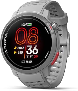 COROS PACE Pro GPS Sport Watch, 1.3-inch AMOLED Touchscreen- Grey | Fastest in Class Processor, 20 Days Battery Life, Navigation with Global Offline Maps, Sleep Tracking, Running, Cycling