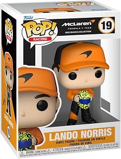 Funko POP! Racing: McLaren - Lando Norris - Vinyl Figure | Official Merch - Collectable Vinyl Figurine for Shelf Display - Birthday Gift Idea for Fans and Collectors