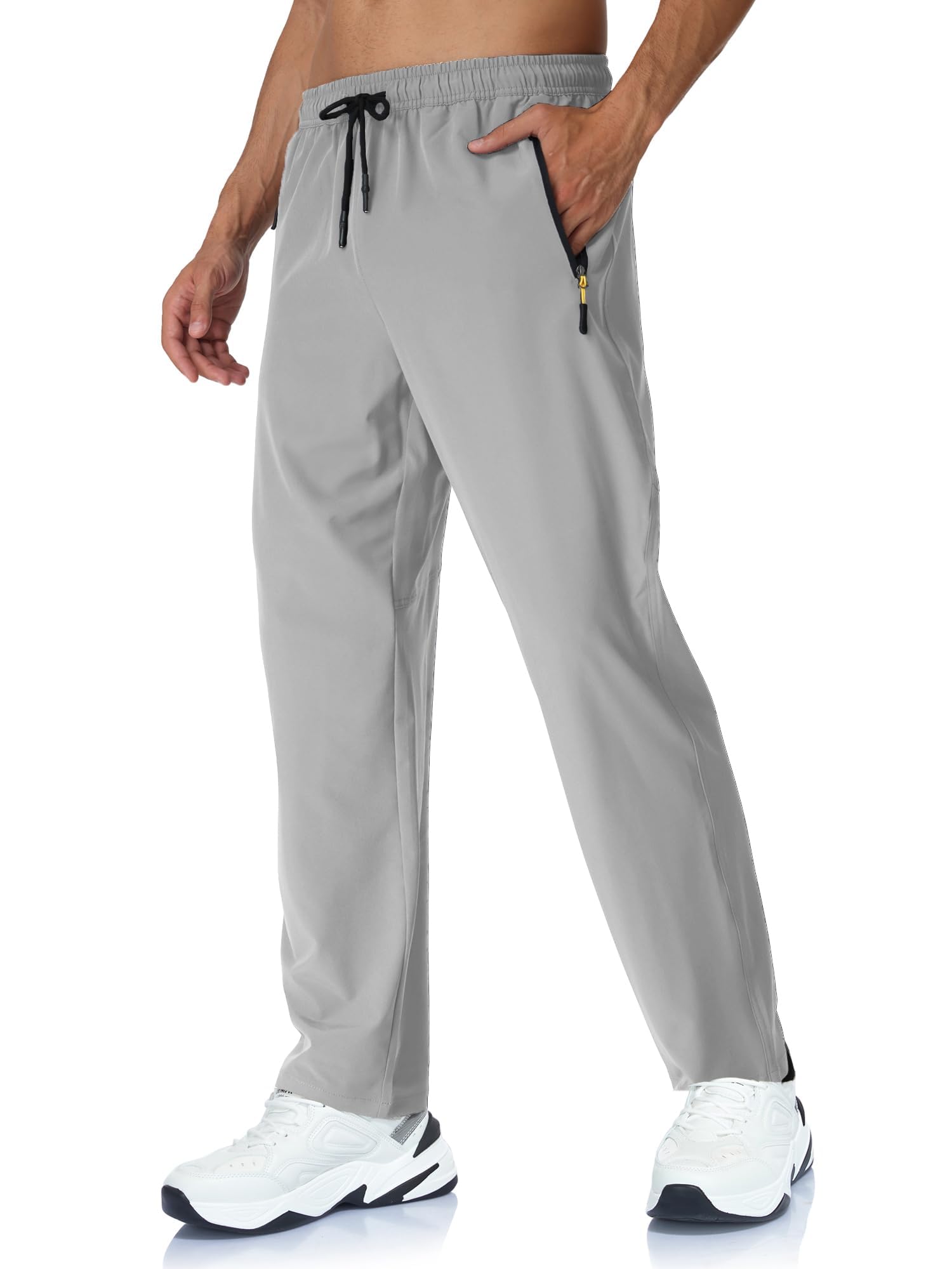 Rapoo Mens Lightweight Hiking Pants Quick Dry Stretch Jogging Bottoms for Runnin