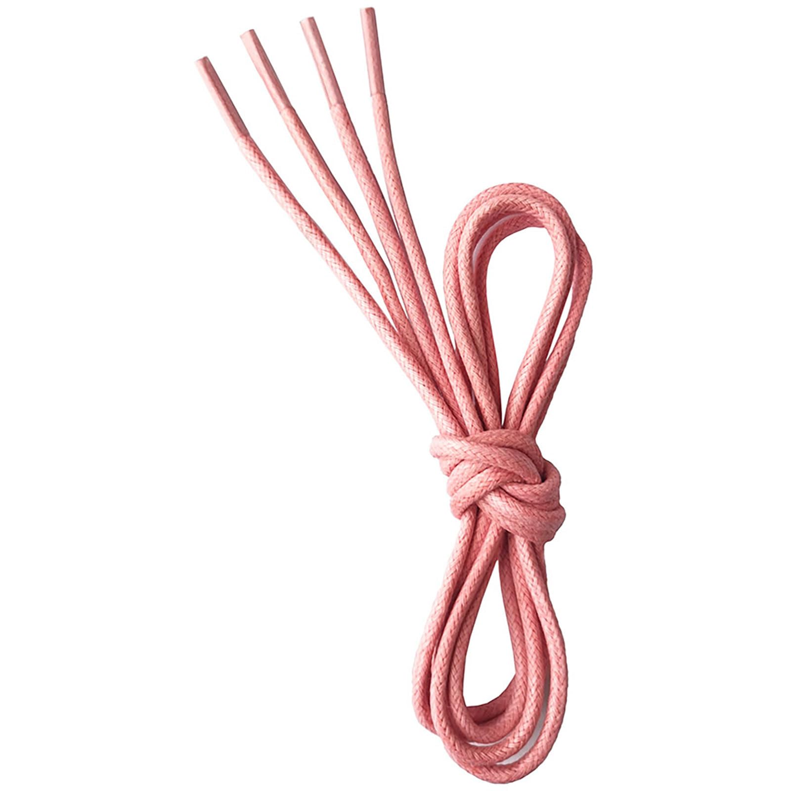 VSUDO Round Waxed Elegant Shoelaces, ø2.5mm Business Casual Laces for Oxford/Der