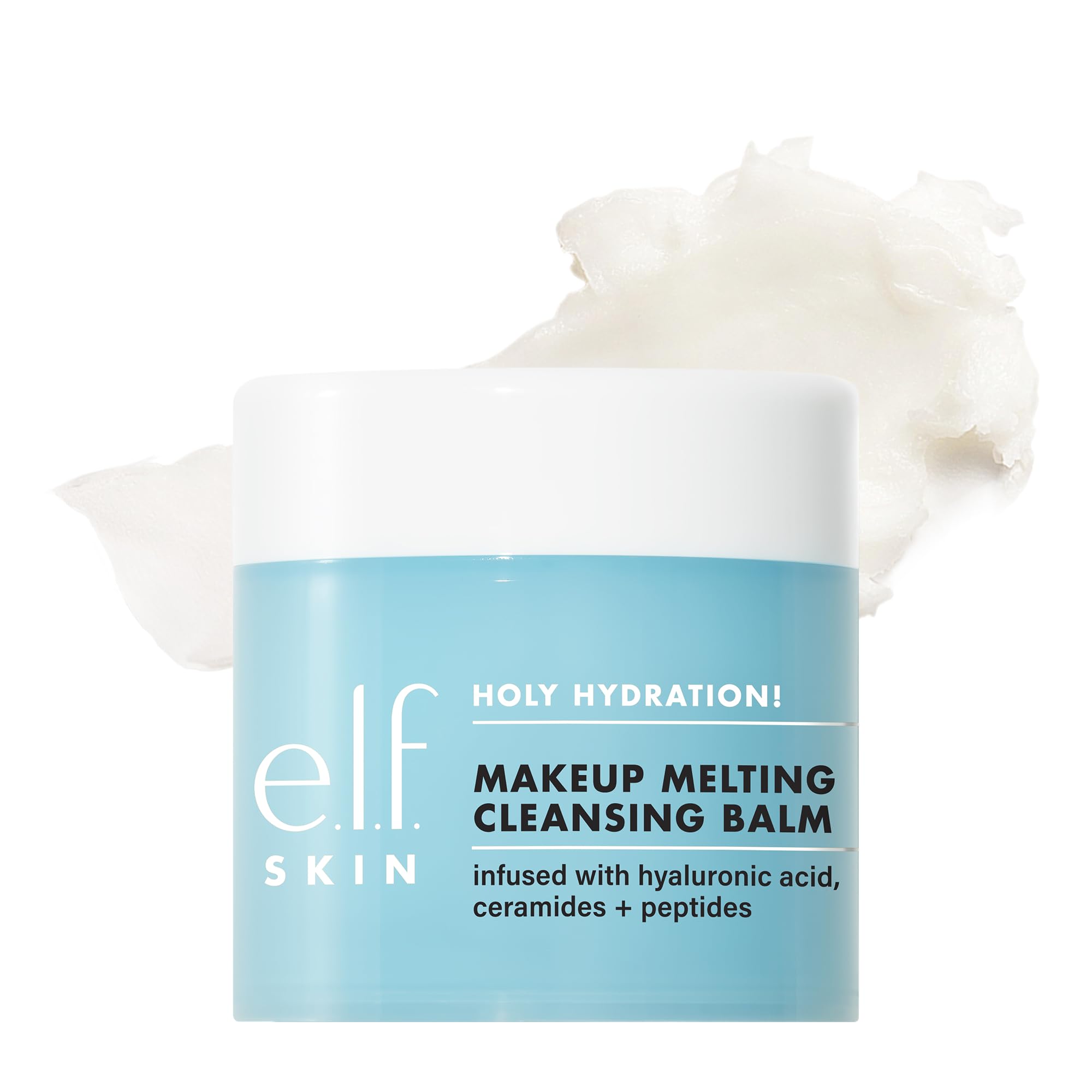 e.l.f. SKIN Holy Hydration! Makeup Melting Cleansing Balm, 2 oz | Hyaluronic Aci