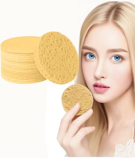 Compression Sponge 10 Pack Expandable Cleaning Sponge for Kitchen Bathroom Travel Portable Absorbent Sponge Pad (Yellow)