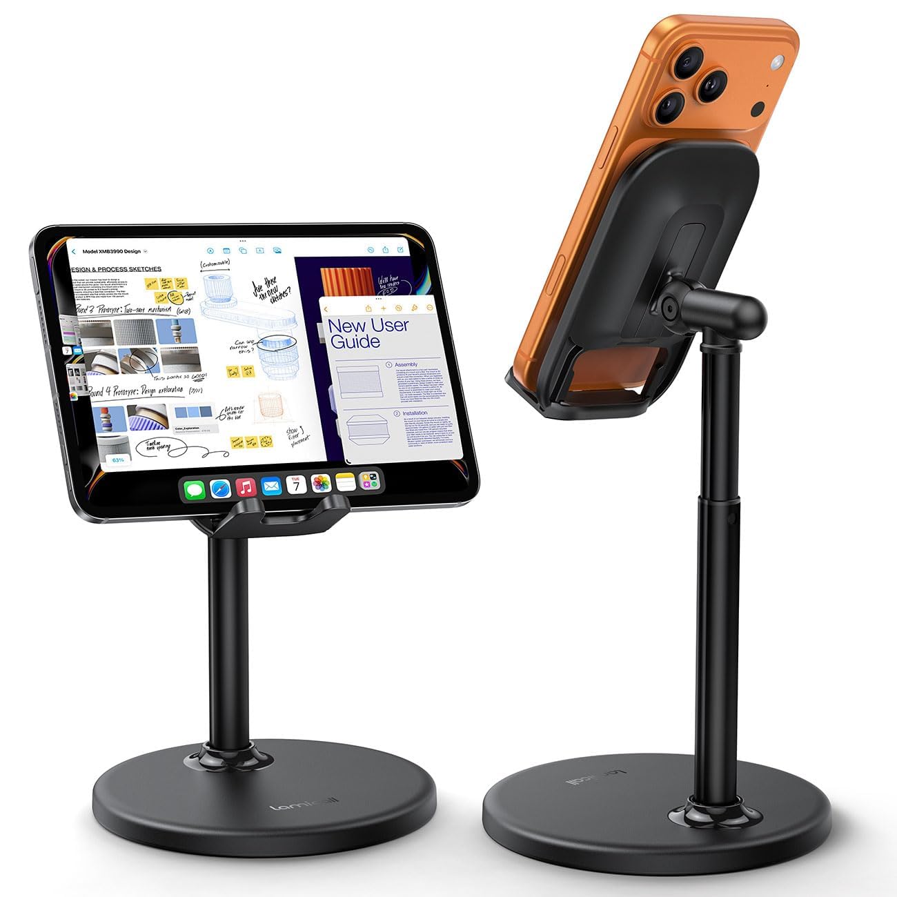 Lamicall Cell Phone Stand for Desk - [Height Angle] Adjustable Phone Holder | St