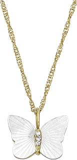 Fossil Women's All Stacked Up Gold-Tone Stainless Steel Beaded Necklace (Model: JA7248710), Length: 410mm+50mm, Width: 6mm, Stainless Steel, No Gemstone