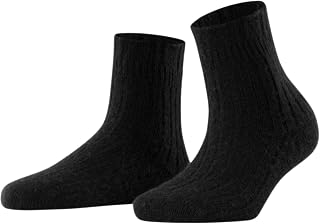 FALKE Women's Bedsock Rib Socks Breathable Climate-Regulating Odour-Neutralising Wool Cashmere Thick Ribbed Fluffy Warm Feminine Soft Ideal For Relaxing Plain 1 Pair