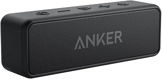 Anker soundcore 2 Portable Bluetooth Speaker, 24-Hour Playtime, IPX7 | 12W Stereo Sound, Wireless Stereo Pairing, Bluetooth 6, Bassup, Wireless Speaker for Home, Shower, Outdoors, Travel, Camping