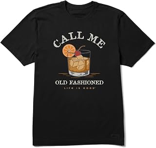 Life is Good Men's Call Me Old Fashioned Short Sleeve Crusher Tee