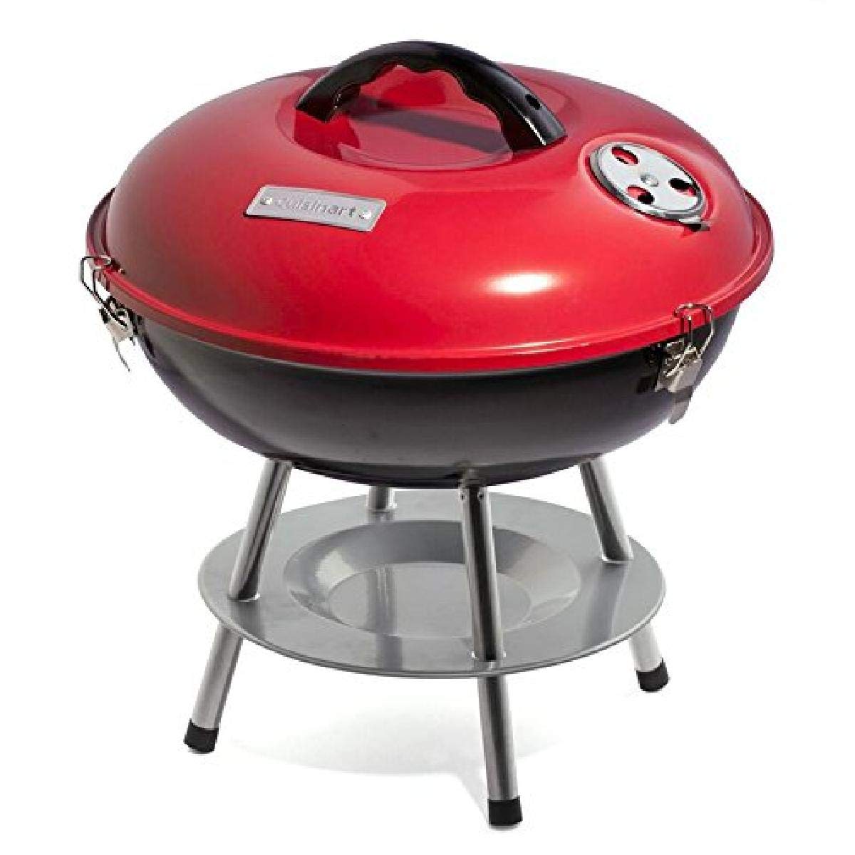 Cuisinart Charcoal Grill, Portable Tabletop Design, Locking Lid, 14" | Small gri