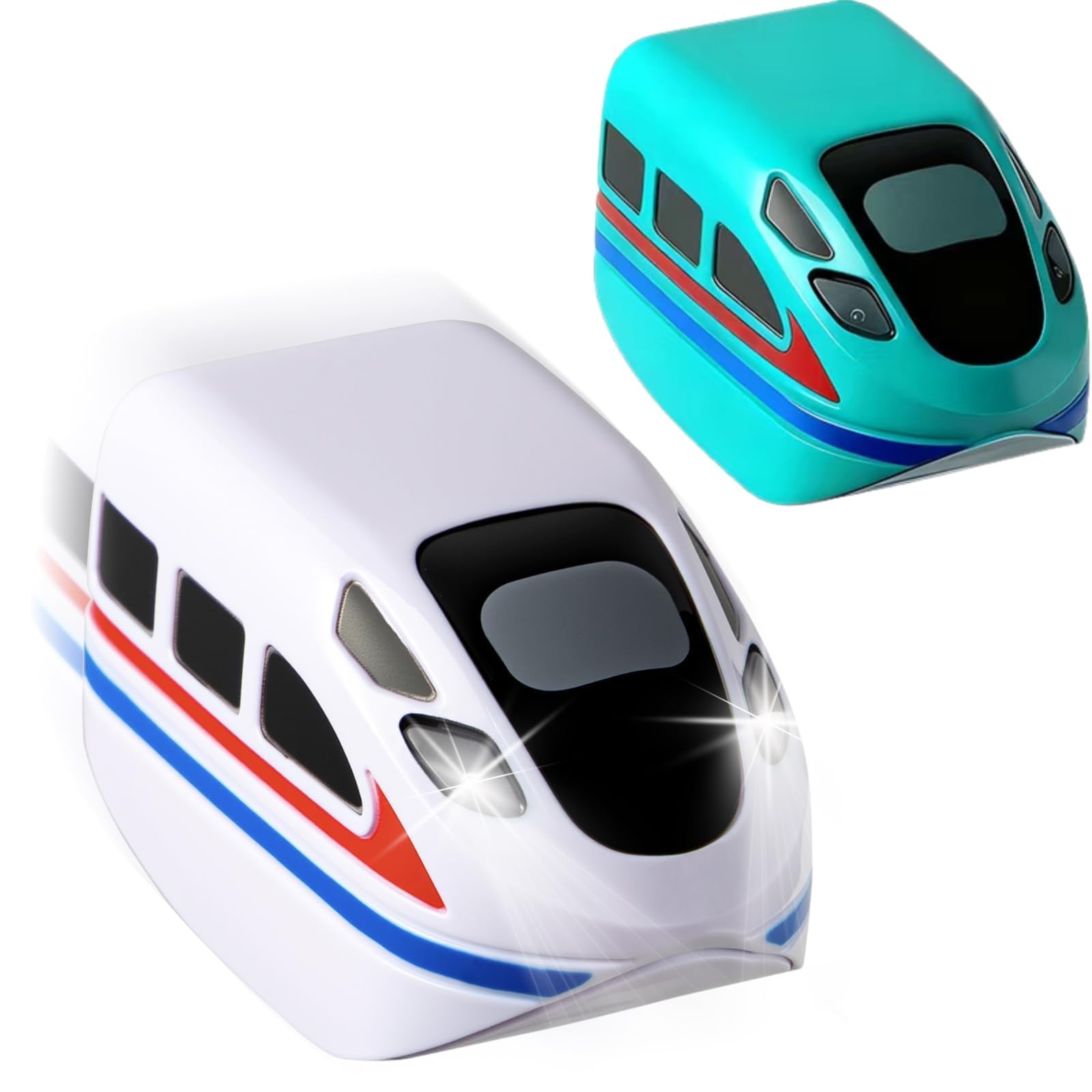 Only for KlickRail Electric Train Set, White and Green | 2-Pack Replacement Rech