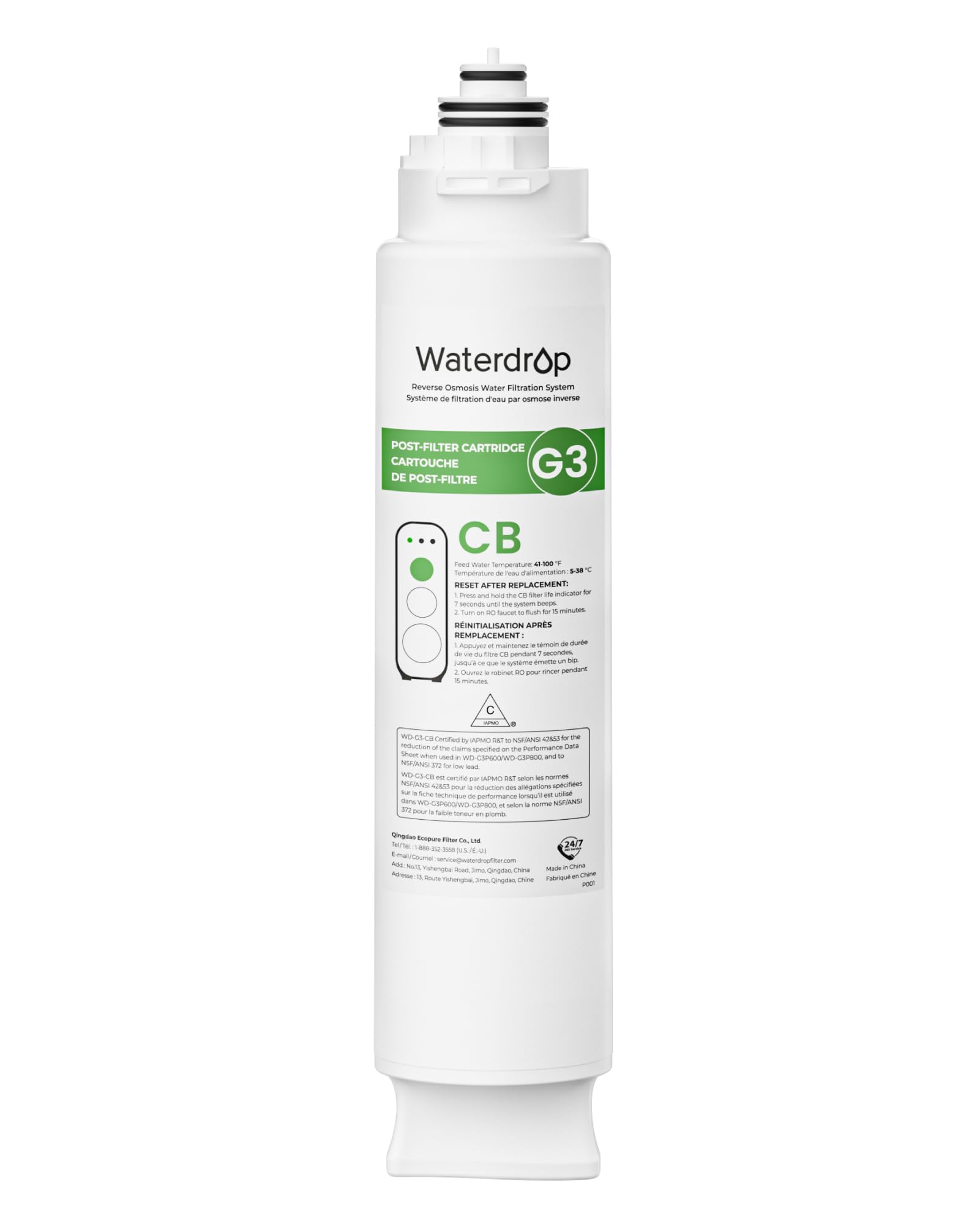 Waterdrop G3-N3CB Filter, Replacement for G3-W & G3P600 & G3P800 RO System | 12-