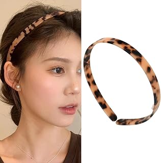Turtle Shell Hair Bands Thin French Hair Band Women High Tenacity Teeth Acrylic Acetate Hair Band Vintage Plastic Hair Band