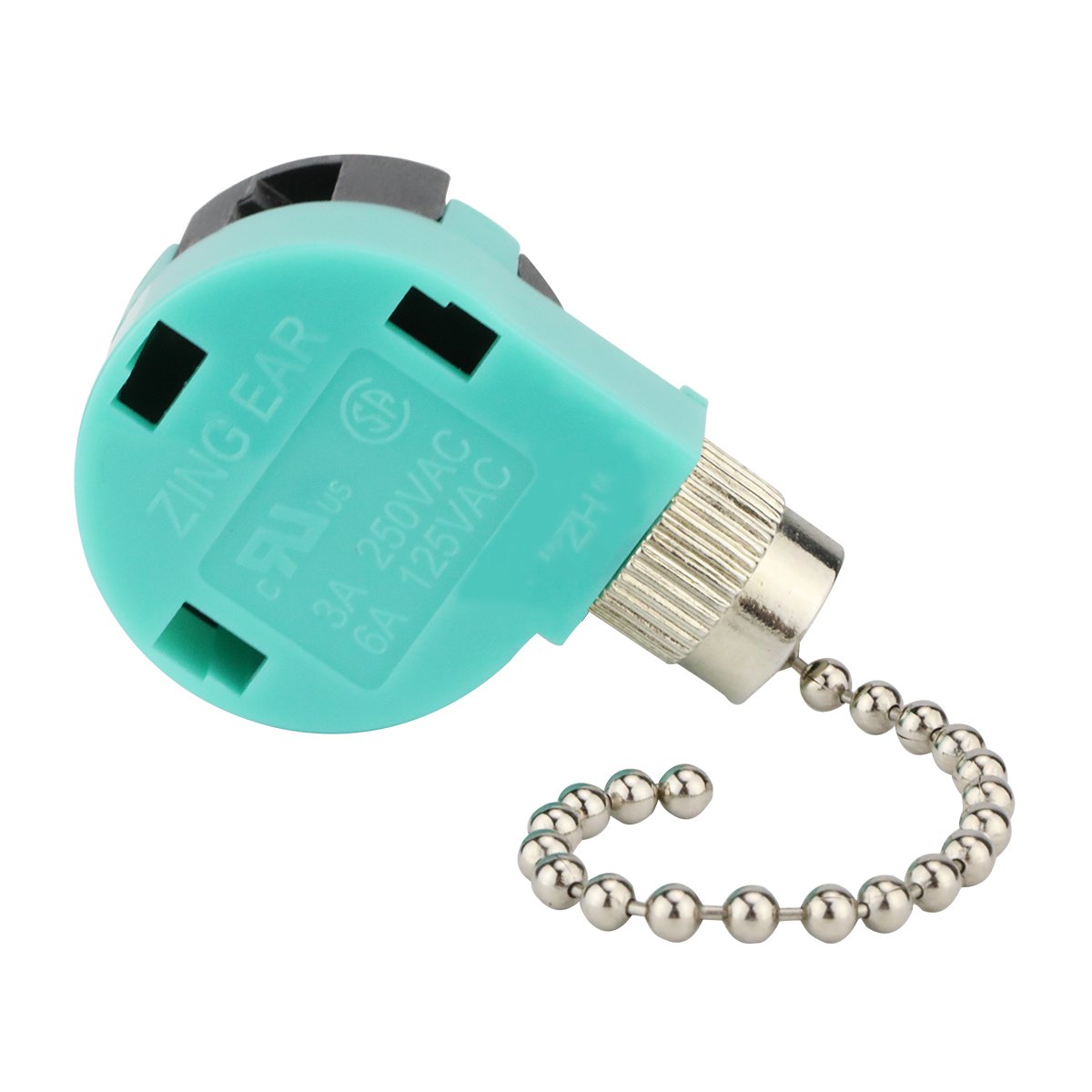 Ceiling Fan Switch 3 Speed 4 Wire Zing Ear ZE 268S6 Pull Chain Switch Control Re