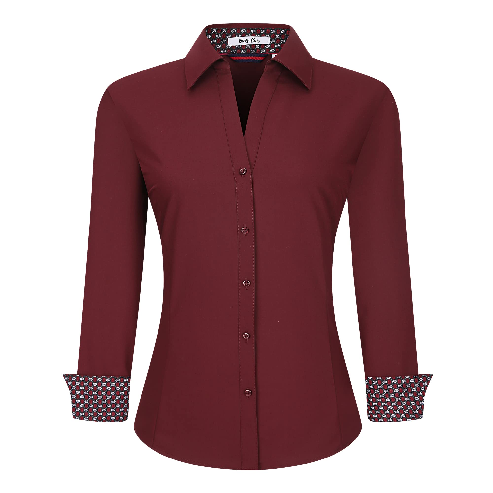Alex Vando Women's Long Sleeve Stretch Work Shirt Regular Fit