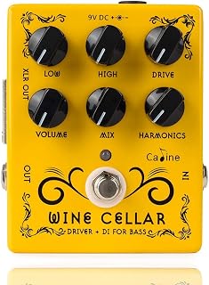 Caline CP-60 Wine Cellar Driver Guitar Effects Pedals Classic Tube Bass Amp Guitar Yellow Pedal
