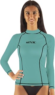 Seac T-Sun Long Women's Protective Rash Guard Diving Shirt for Snorkeling and Swimming with Sun Protection