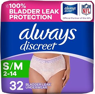 Adult Diapers for Women, Maximum Absorbency Incontinence and Postpartum Underwear Size S/M, Up to 100% Leak Free Bladder Leak Protection, 32 Count​