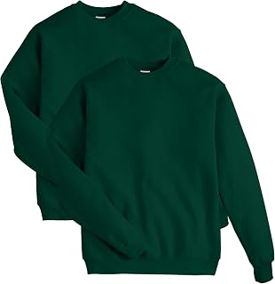 Hanes Men's Sweatshirt, EcoSmart Fleece Crewneck Sweatshirt, Big & Tall Available, 1 or 2-Pack