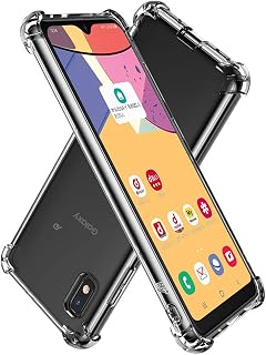 Hy+ Galaxy A21 SC-42A Shockproof Case US Military MIL Standard Clear TPU Cover Strap Hole