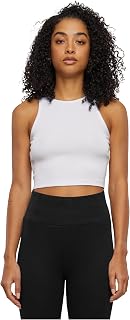 Urban Classics Women's Ladies Organic Cropped Rib Top Undershirt