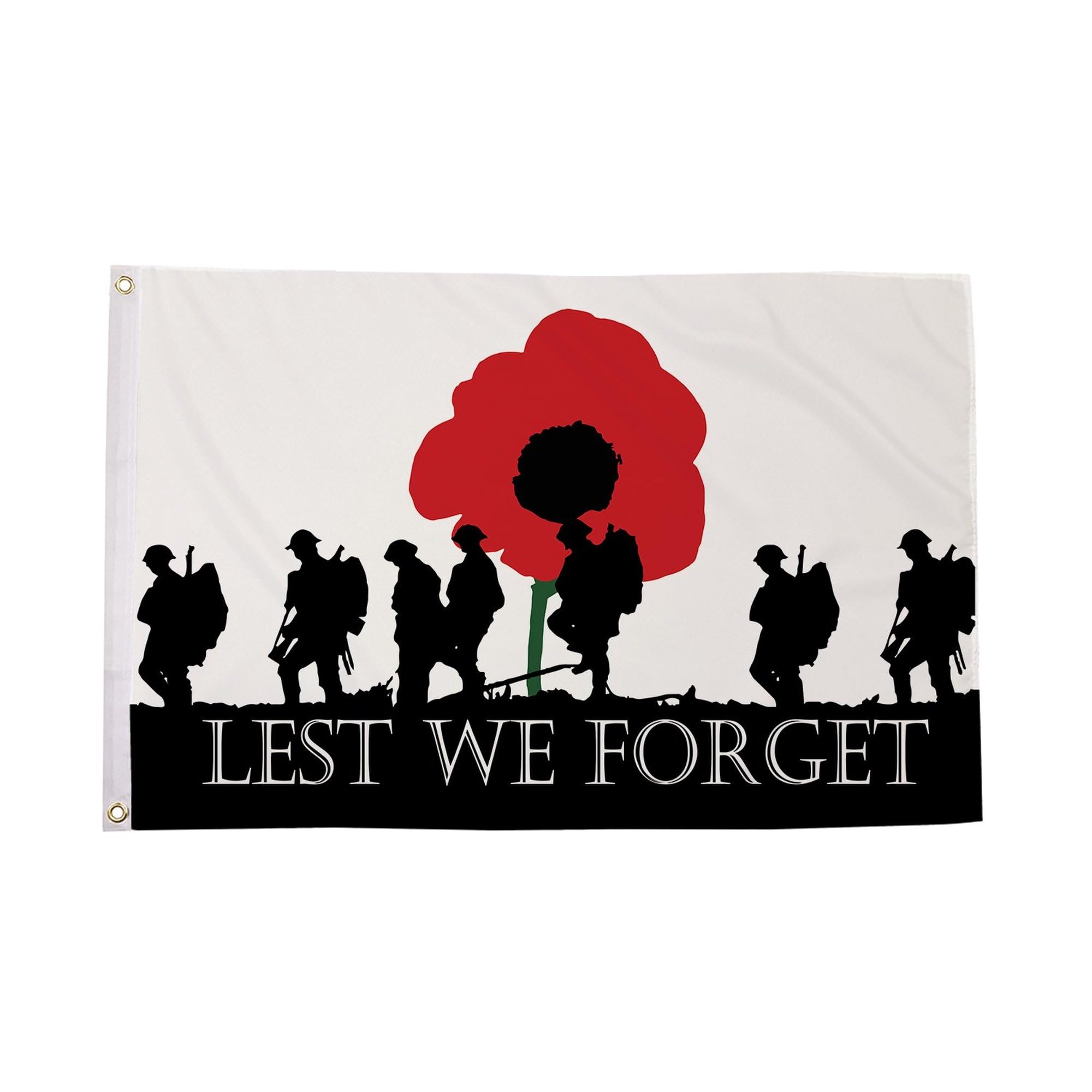 Flagmax Lest We Forget Remembrance Flags – Premium Quality Outdoor & Indoor Use 
