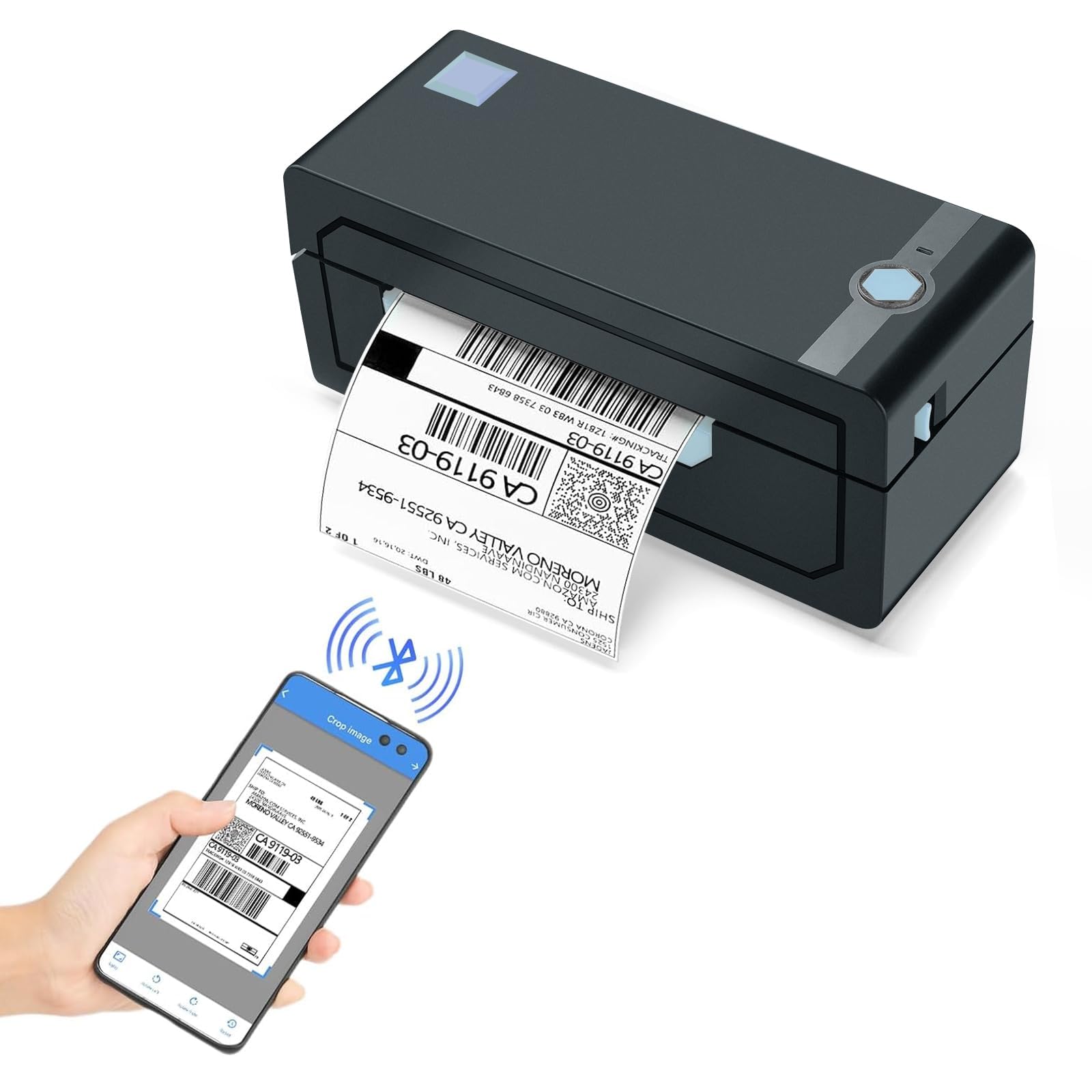 JADENS Bluetooth Thermal Shipping Label Printer, Wireless 4x6 Label Printer | Co
