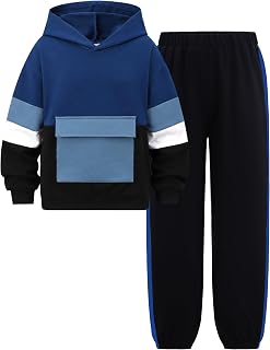 GEMLON ボーイズ パーカー コントラスト スウェットシャツ スウェットパンツ ボーイズ 服 6-14歳
