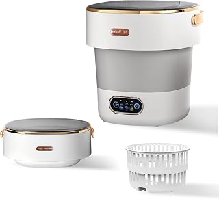 Portable Foldable Washing Machine -20l Mini Washer For Deep Cleaning | Portable Washer Perfect For Underwear, Baby Clothes, And Small Spaces Like Apartments, Dorms, And Hotels Green