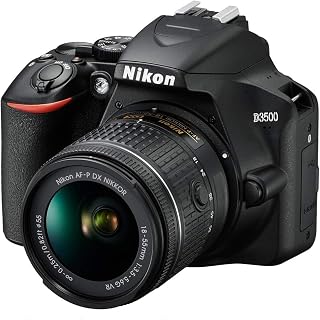 Nikon D3500 24.2MP DSLR Camera with AF-P DX NIKKOR 18-55mm f/3.5-5.6G VR Lens (1590B) – (Renewed)