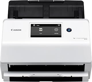 Canon imageFORMULA R50 Business Document Scanner for PC and Mac | Color Duplex Scanning, Connect with USB Cable or Wi-Fi Network, LCD Touchscreen, Auto Document Feeder, Easy Setup