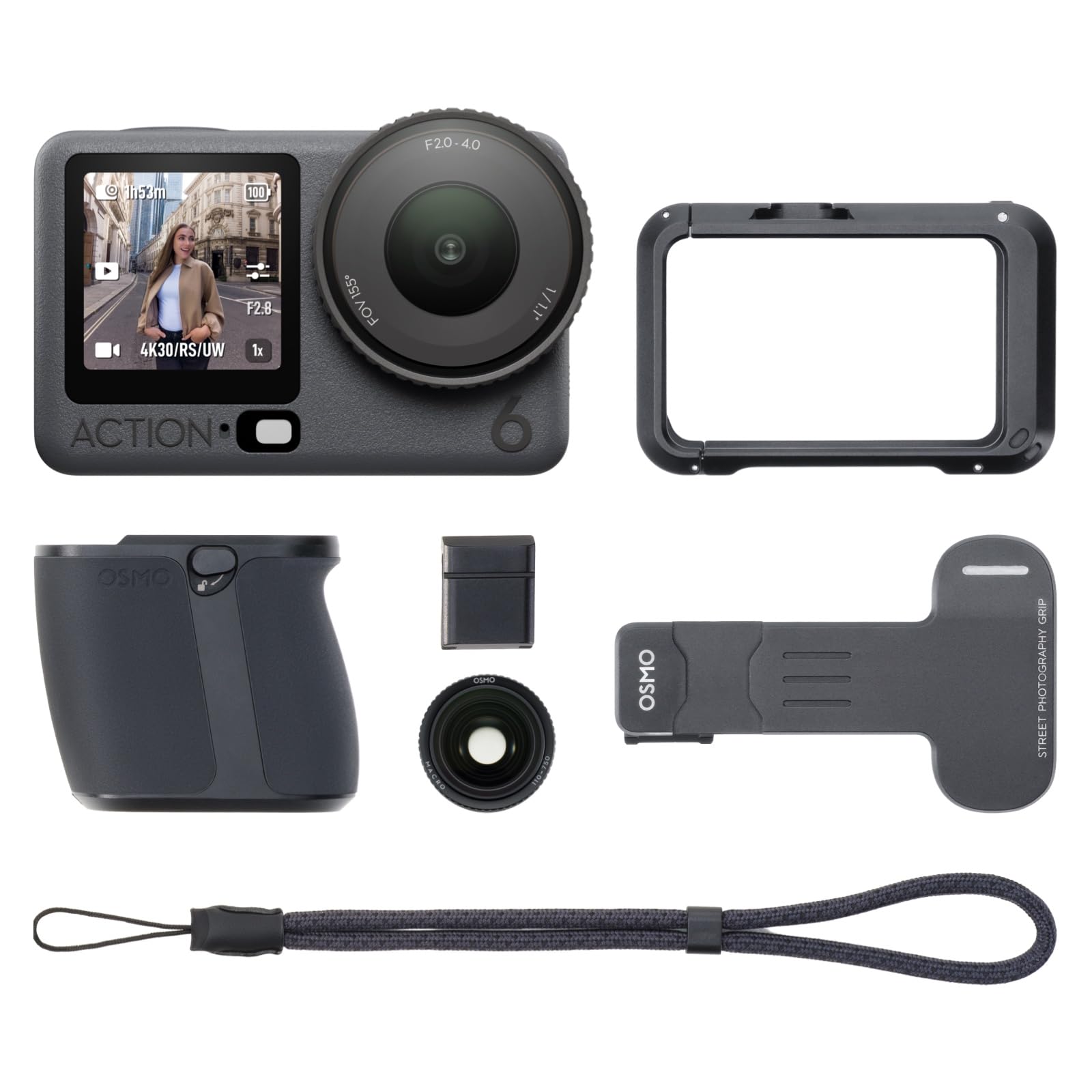 DJI Osmo Action 6 Street Photography Advanced Combo, 8K Action Camera