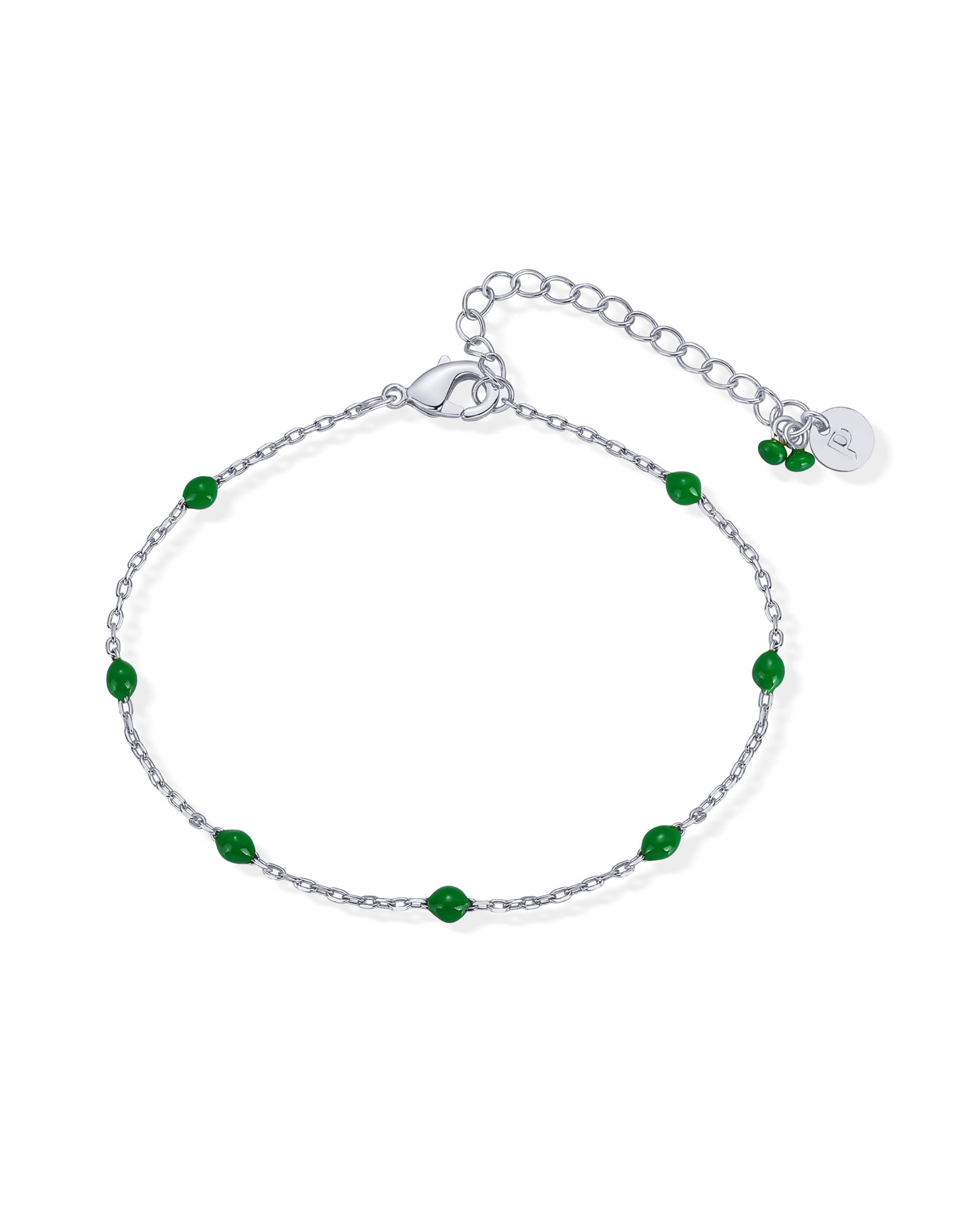 PAVOI 14K Plated Beaded Bracelets for Women, Colorful Dainty Bracelet
