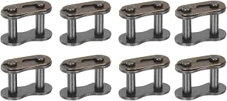 uxcell 8Pcs 12B-1 Roller Chain Connecting Links 19.05mm Pitch Carbon Steel Master Connector Link, Chain Master Links for 12B-1 Chain