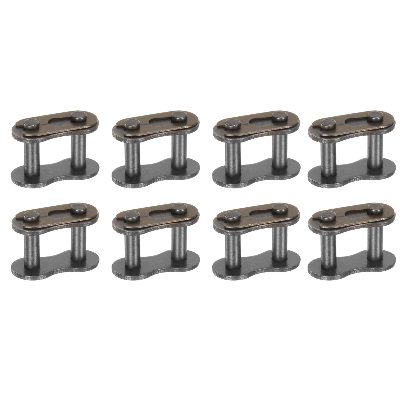 uxcell 8Pcs 12B-1 Roller Chain Connecting Links 19.05mm Pitch Carbon Steel Maste