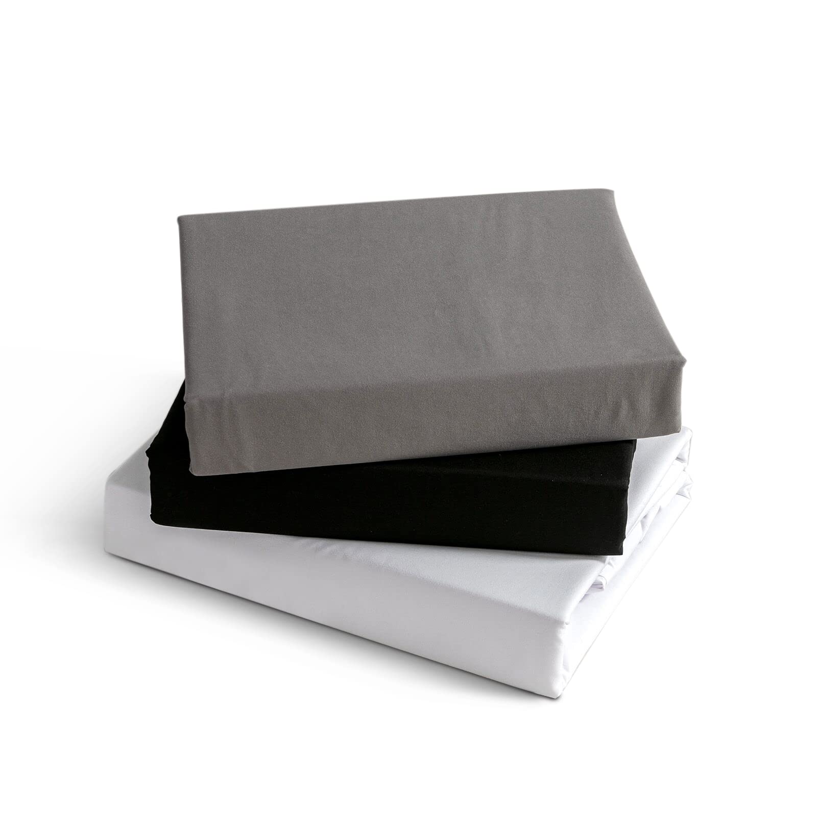 Kono Bedding BS-3 180 We Fitted Sheet Brushed Microfibre, 30 cm Deep Pocket, Whi