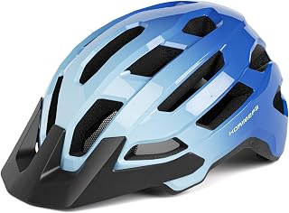 KORIMEFA Kids Bike Helmet with Visor Boys and Girls, 51‑61cm
