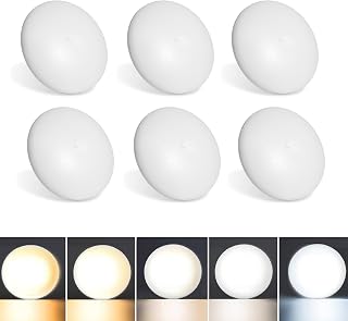 RV Ceiling Dome Light 4.5 Inch 12V 5W,400LM for Camper/Car/Boat,6count | RV Interior Lights 5CCT 2700K Soft White-5000K Daylight,5 Colors,ON/OFF Switch,Work with Dimmer
