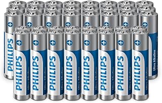 Philips Ultra Alkaline AA/AAA Batteries Combo - Versatile for All Devices, Pack of 40
