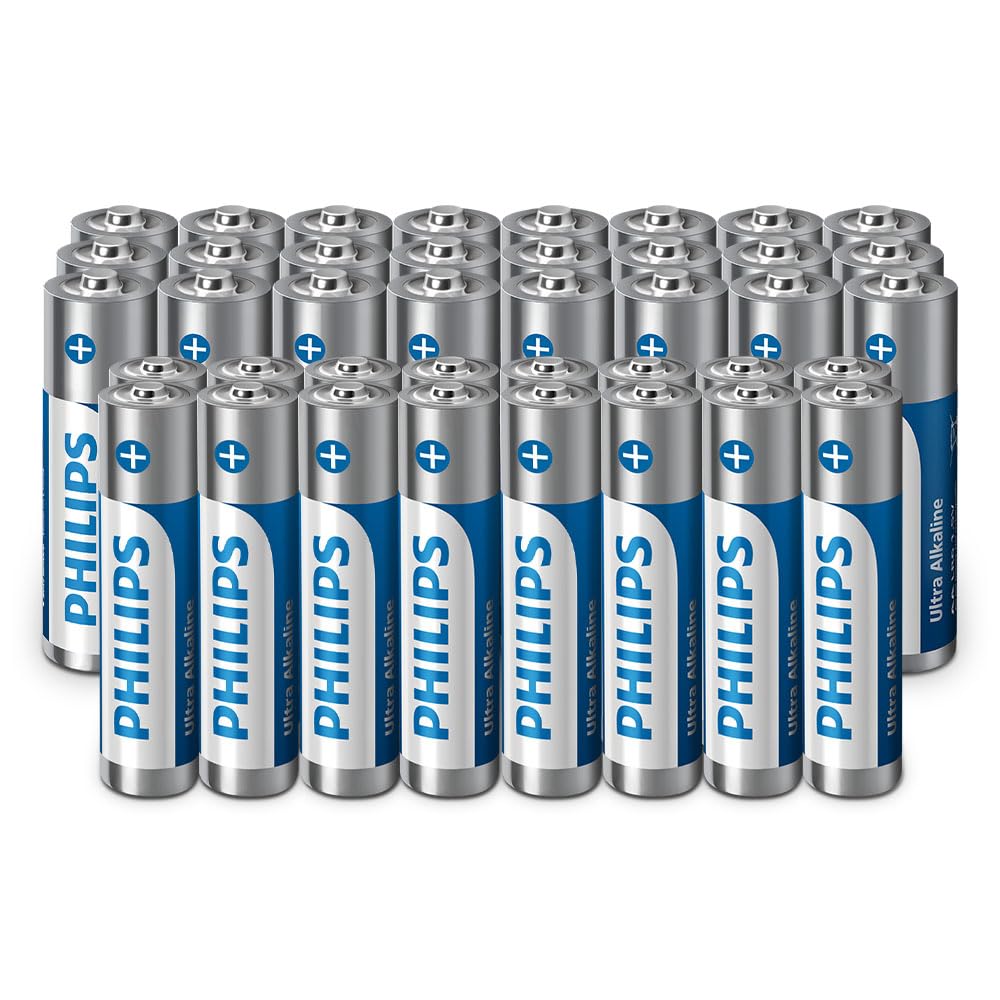 Philips Ultra Alkaline AA/AAA Batteries Combo - Versatile for All Devices, Pack 