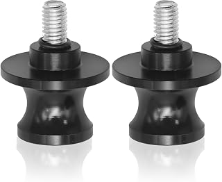 AXGSRV Motorcycle Universal Swingarm Sliders Spools, CNC Aluminum Swing Arm Stand Screws (M8)