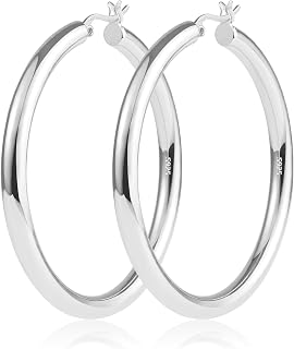 KISSPAT Hoop Earrings Gold Silver Chunky Drop Gradual Hypoallergenic