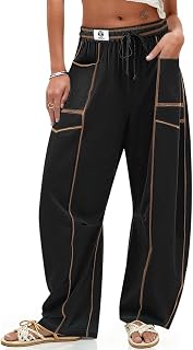 TARSE レディース バギー ワイドレッグ パラッツォパンツ