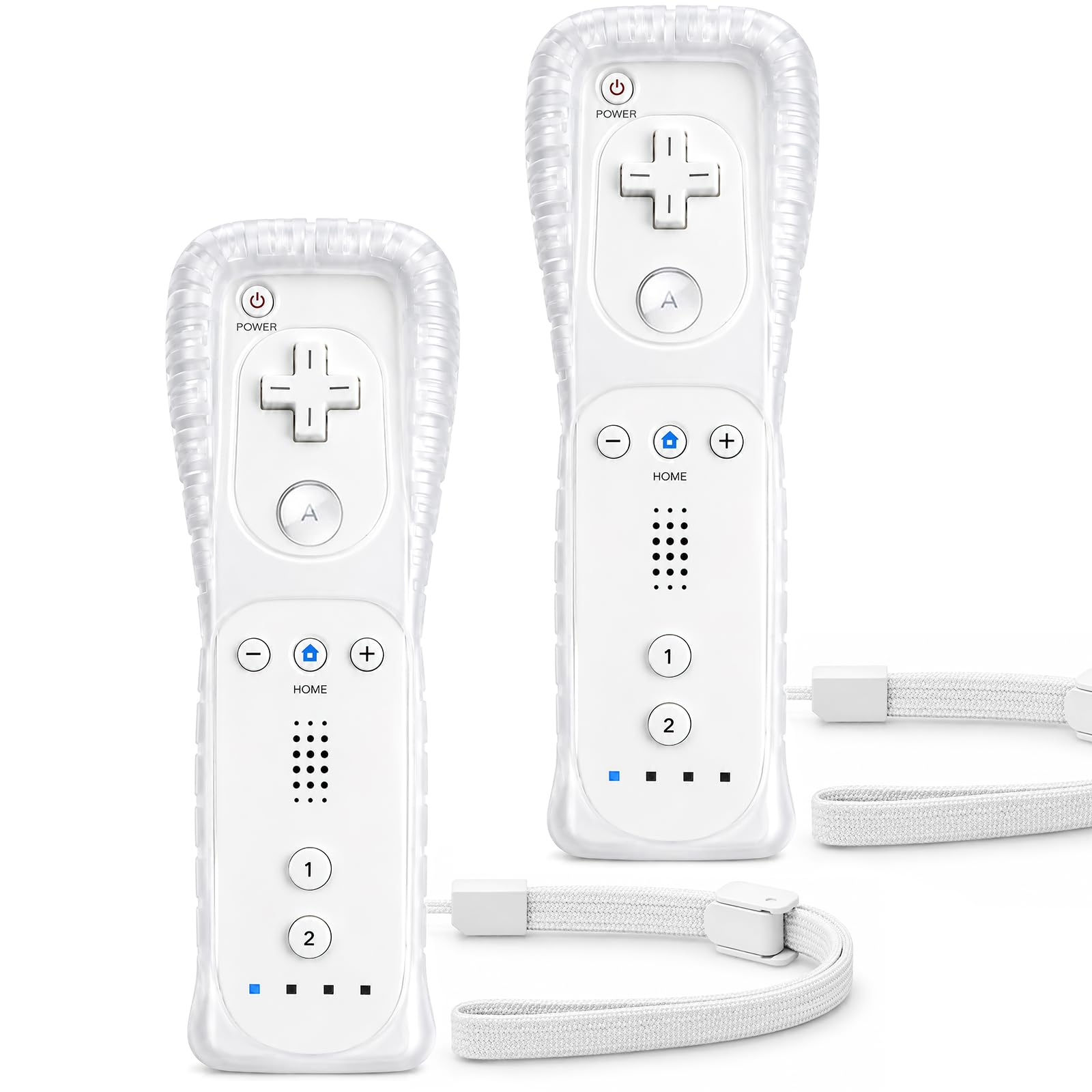 NSTNEFD Remote Controller for Wii & Wii U | Remote with Silicone Case and Wrist 