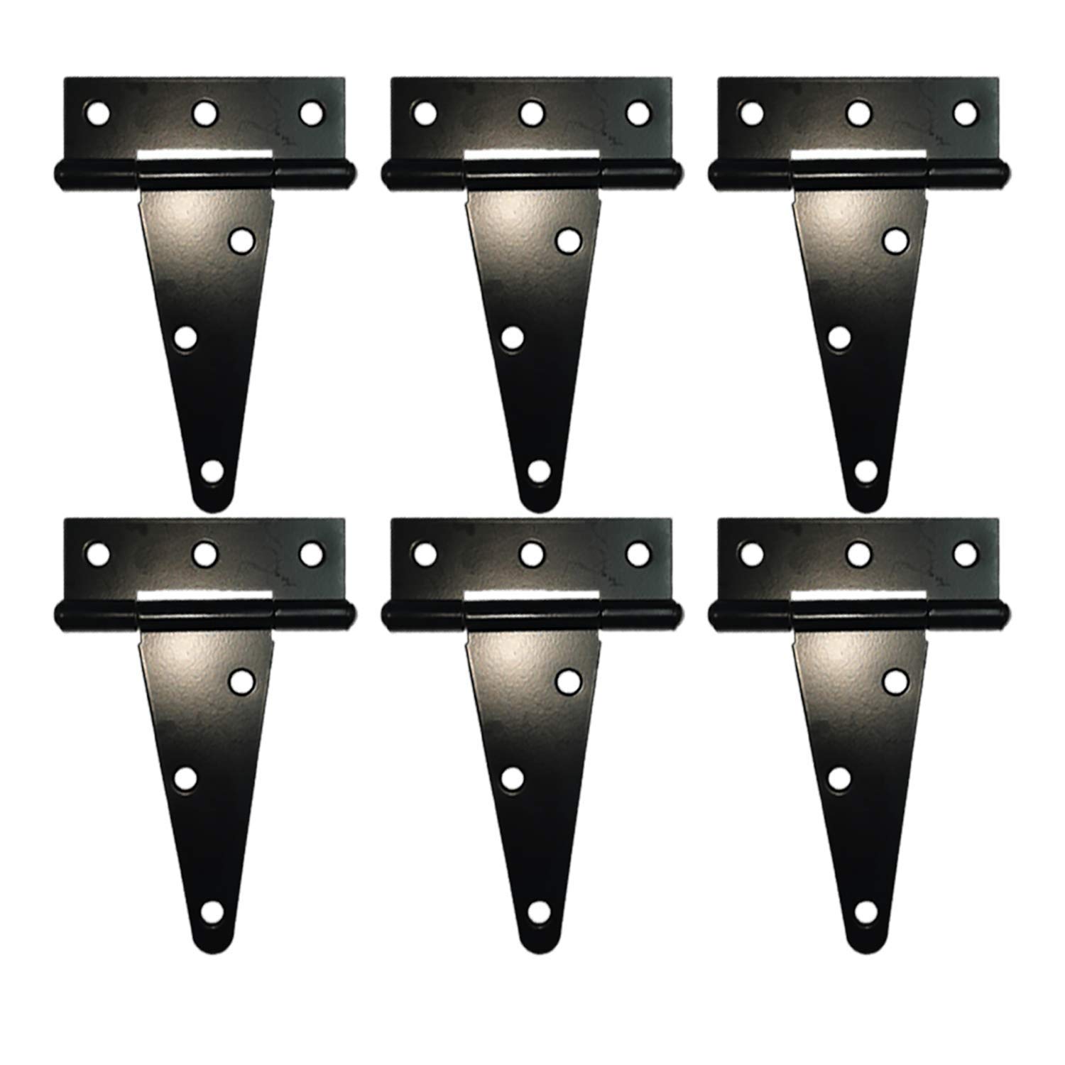 HLMOptimo Heavy Duty T Hinge Tee T Strap Shed Gate Barn Fence Door Hinge Wrought