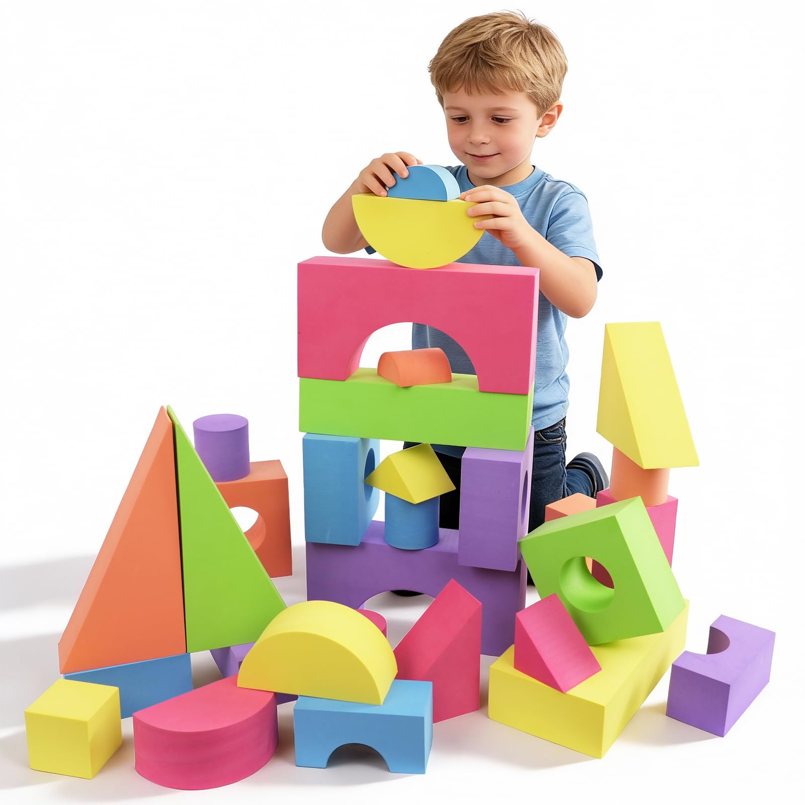 Large Building Foam Blocks for Toddlers, Toys Gifts for 2 3 4 5 6 Years Old | So