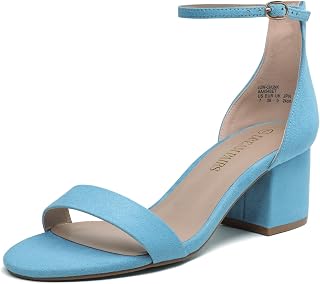 DREAM PAIRS Women's Comfort Low Block Heel Sandals